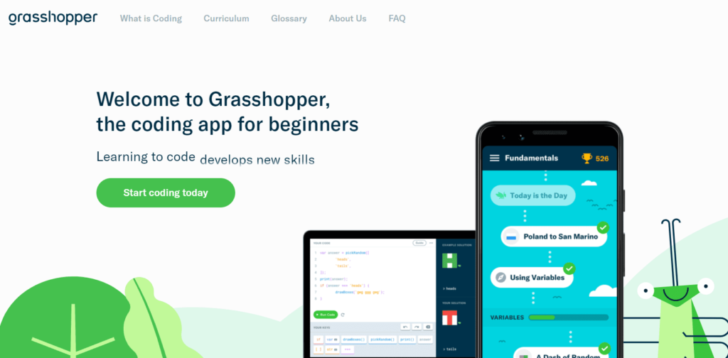 best coding apps for android grasshopper